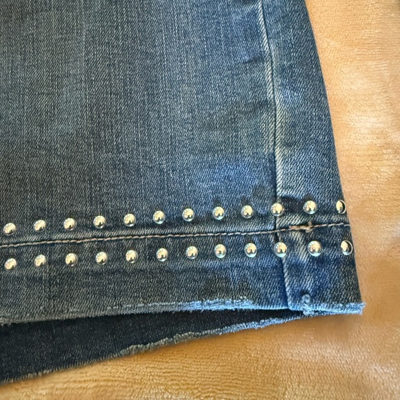 a.n.a Blue Silver Embellished Mini Pencil Skirt - Picture 3 of 8